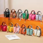 Colgante de Mini Bolso Creativo de Cuero diseñador Colgante de Bolso