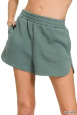 Shorts de forro polar con cinturilla elástica - Imagen 4