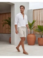 Short corto beige Classico - Imagen 3