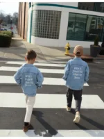 Chaqueta vaquera para niños What a Friend in Jesus - Imagen 4