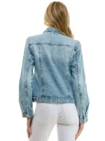 Chaqueta vaquera de algodón casual para mujer - Imagen 3