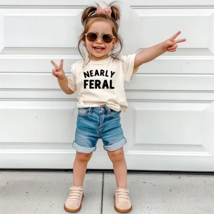 Camiseta para niño pequeño «Casi salvaje»