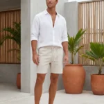 Short corto beige Classico
