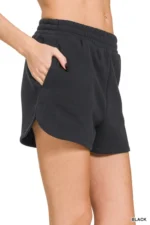 Shorts de forro polar con cinturilla elástica - Imagen 5