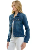 Chaqueta vaquera de algodón casual para mujer - Imagen 2
